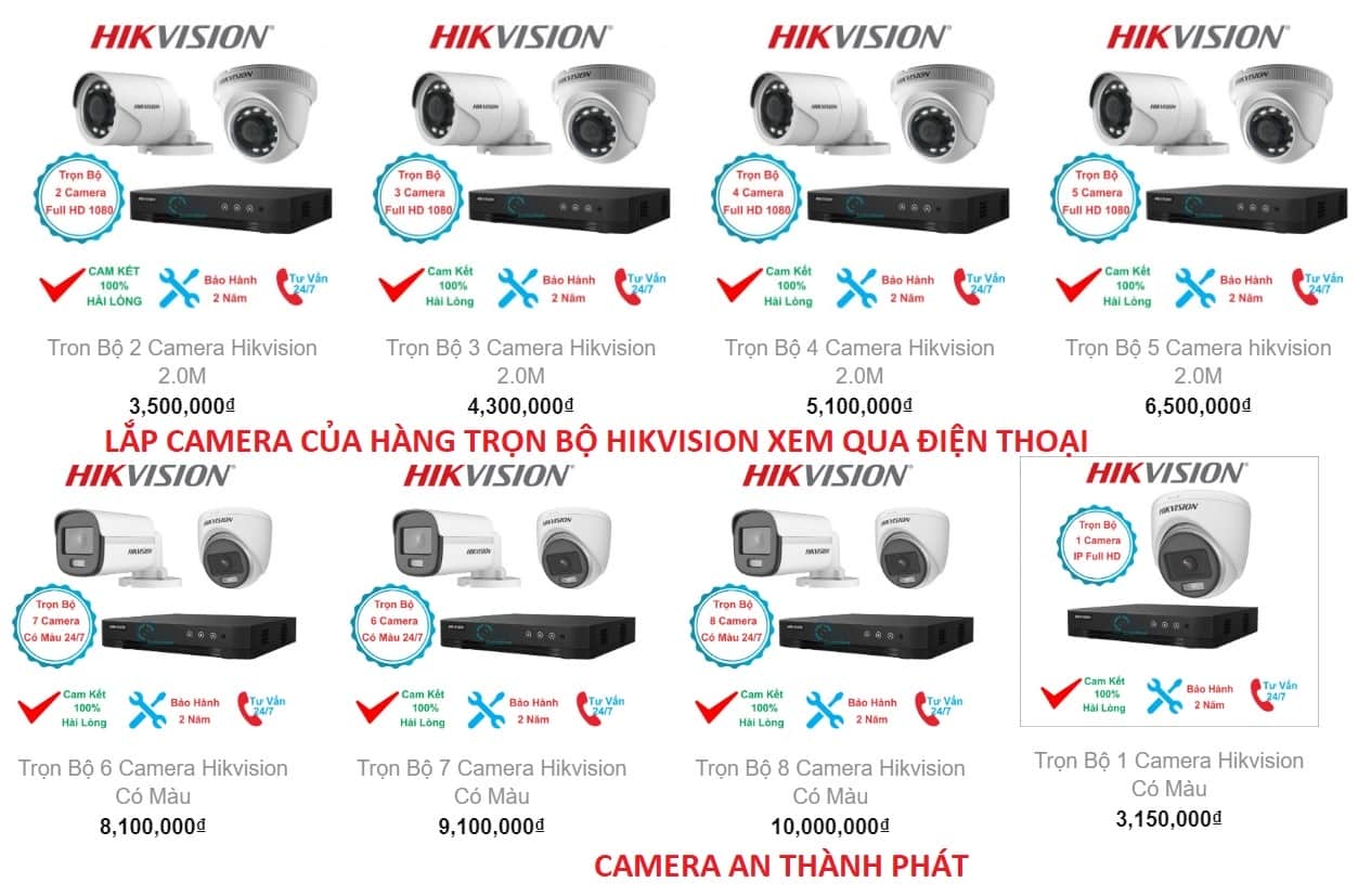 lắp camera giám sát cửa hàng trọn gói