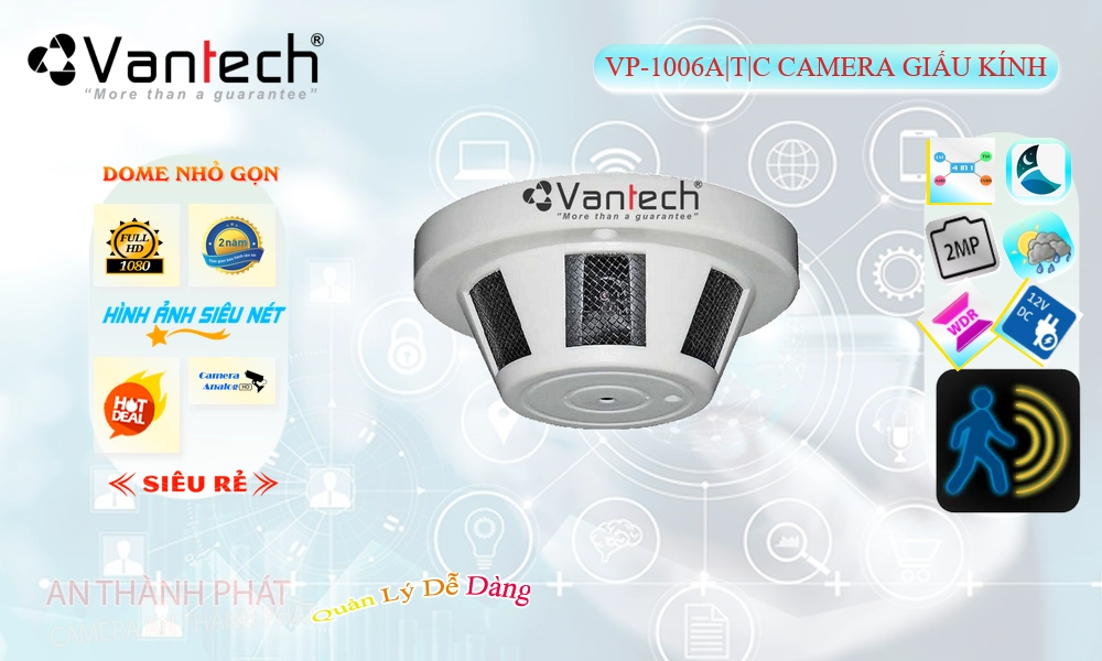 ✅ Camera VanTech VP-1006A|T|C Mẫu Đẹp