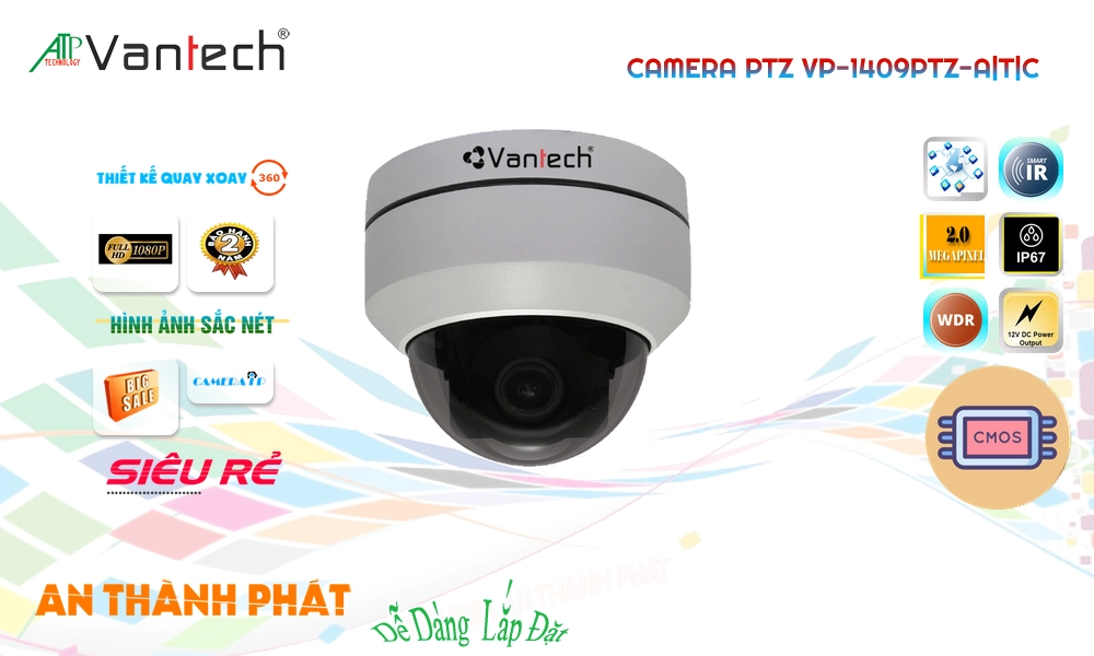 VP-1409PTZ-A|T|C Camera Công Nghệ HD VanTech VP-1409PTZ-A|T|C Camera Công Nghệ HD VanTech