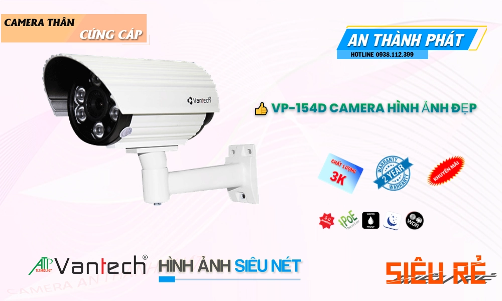 VP-154D Camera Cấp Nguồ Qua Dây Mạng VanTech Giá tốt VP-154D Camera Cấp Nguồ Qua Dây Mạng VanTech Giá tốt