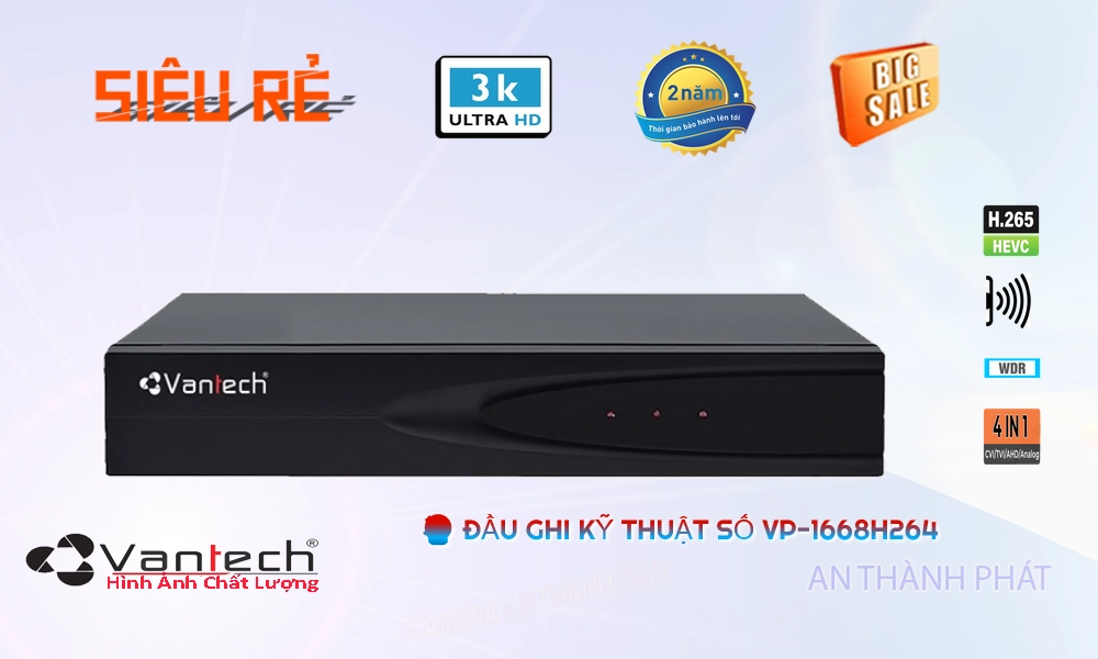 VanTech VP-1668H264 Sắc Nét