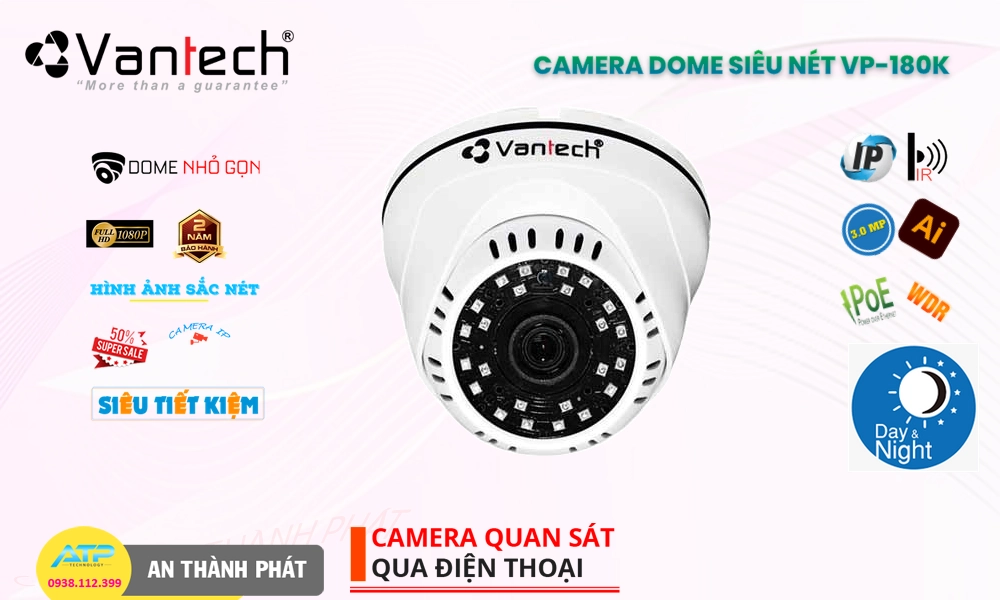Camera VanTech VP-180K Mẫu Đẹp Camera VanTech VP-180K Mẫu Đẹp