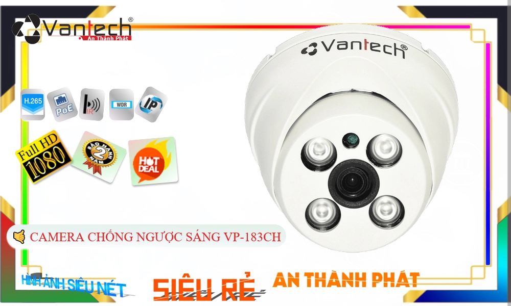 VP-183CH Camera Vantech,Giá VP-183CH,VP-183CH Giá Khuyến Mãi,bán VP-183CH, IP POEVP-183CH Công Nghệ Mới,thông số