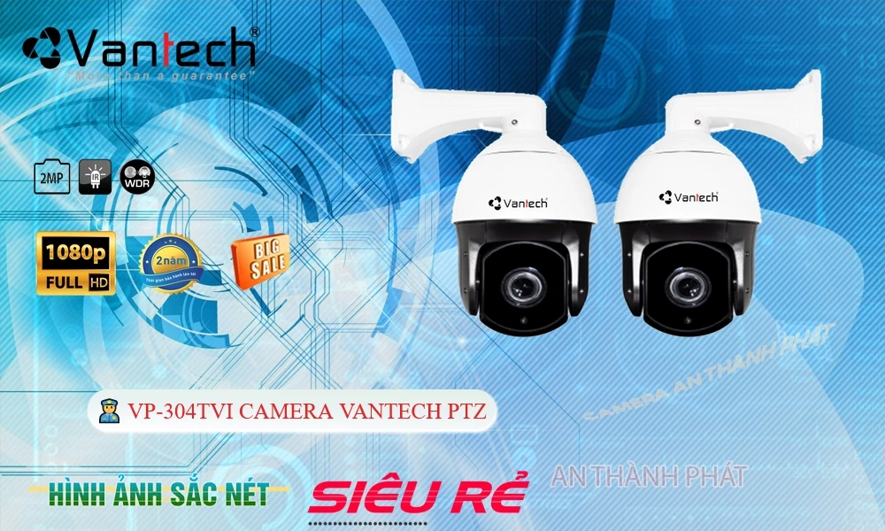 VP-304TVI Camera Xoay 360