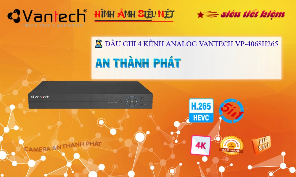 ✲  VP-4068H265 Đầu Thu VanTech