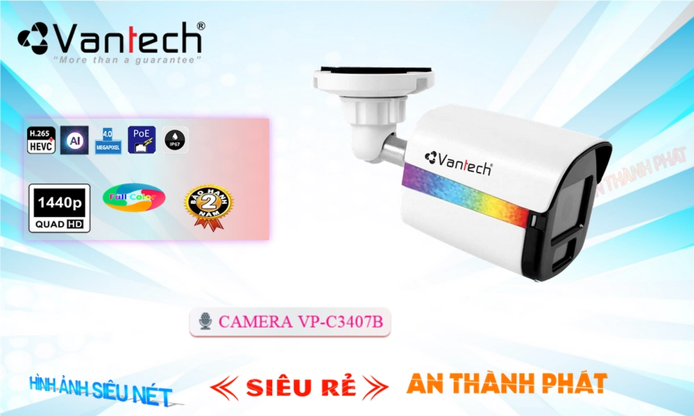 ✅ Camera VanTech VP-C3407B Mẫu Đẹp ✅ Camera VanTech VP-C3407B Mẫu Đẹp