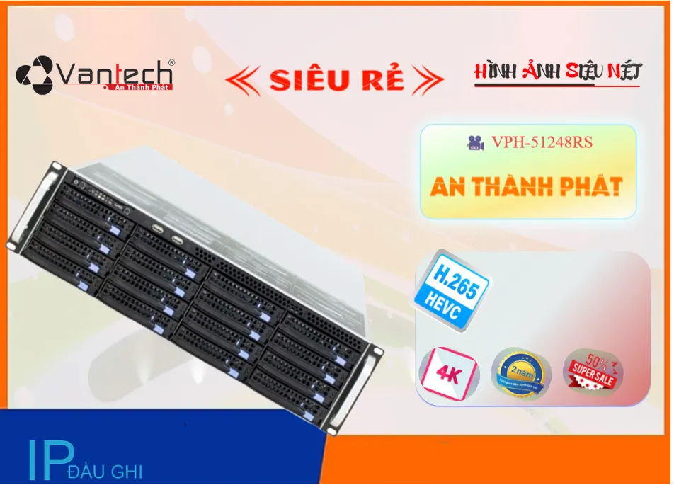 Đầu Ghi Hình VanTech VPH-51248RS,VPH 51248RS,Giá Bán VPH-51248RS,VPH-51248RS Giá Khuyến Mãi,VPH-51248RS Giá