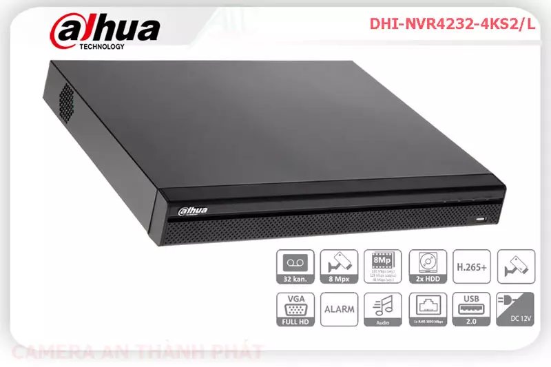 Đầu ghi hình 32 kênh IP DHI,NVR4232,4KS2/L,DHI NVR4232 4KS2/L,Giá Bán DHI,NVR4232,4KS2/L sắc nét Dahua