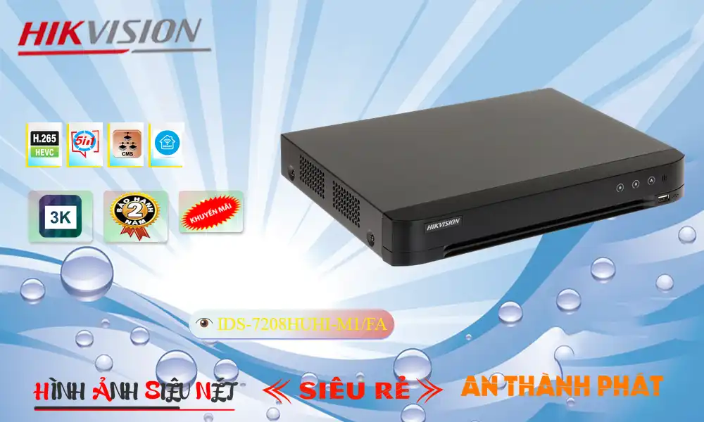 iDS-7208HUHI-M1/FA sắc nét Hikvision ➠