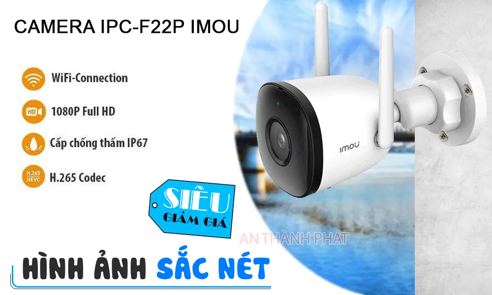Camera IP WIFI ngoài trời IPC-F22P Sắc Nét Camera IP WIFI ngoài trời IPC-F22P Sắc Nét