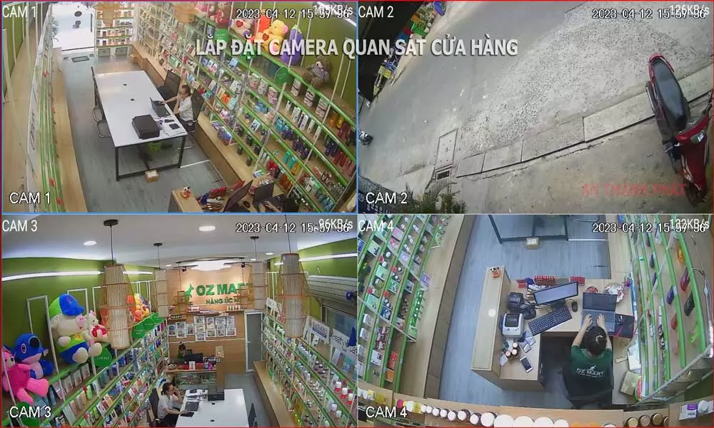 Lắp camera quan sát cho cửa hàng