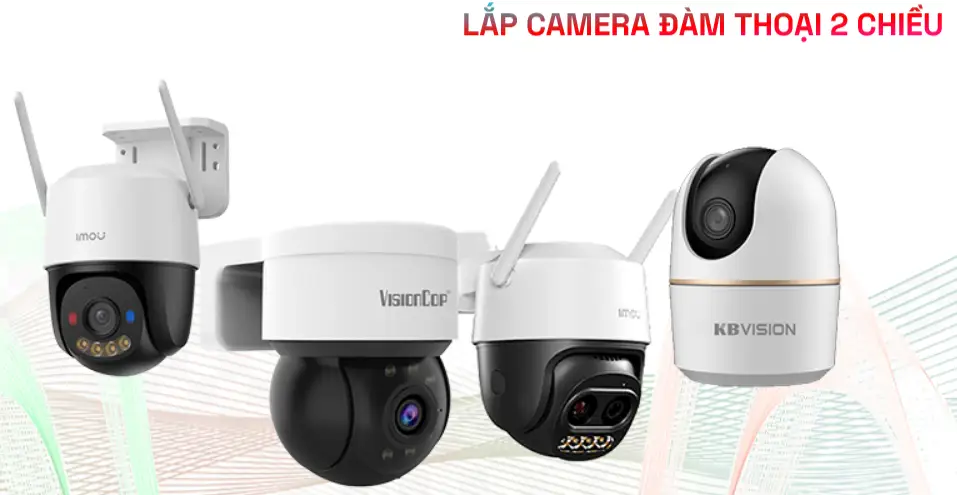 lắp camera có micro và loa đàm thoại 2 chiề
