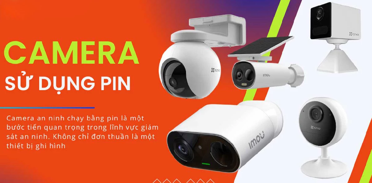 Lắp Camera Tích Hợp Pin 