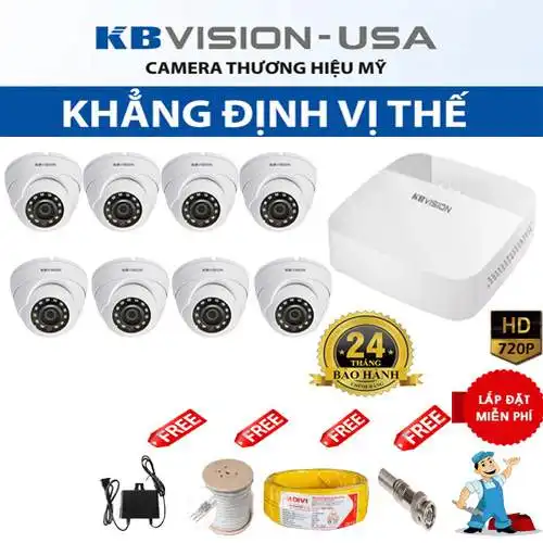 lắp camera quan sát Quận 4 thương hiệu KBVISION trọn bộ bao gồm lắp đặt thi công camera quan sát  Quận 4 giá rẻ thương hiệu KBVISION